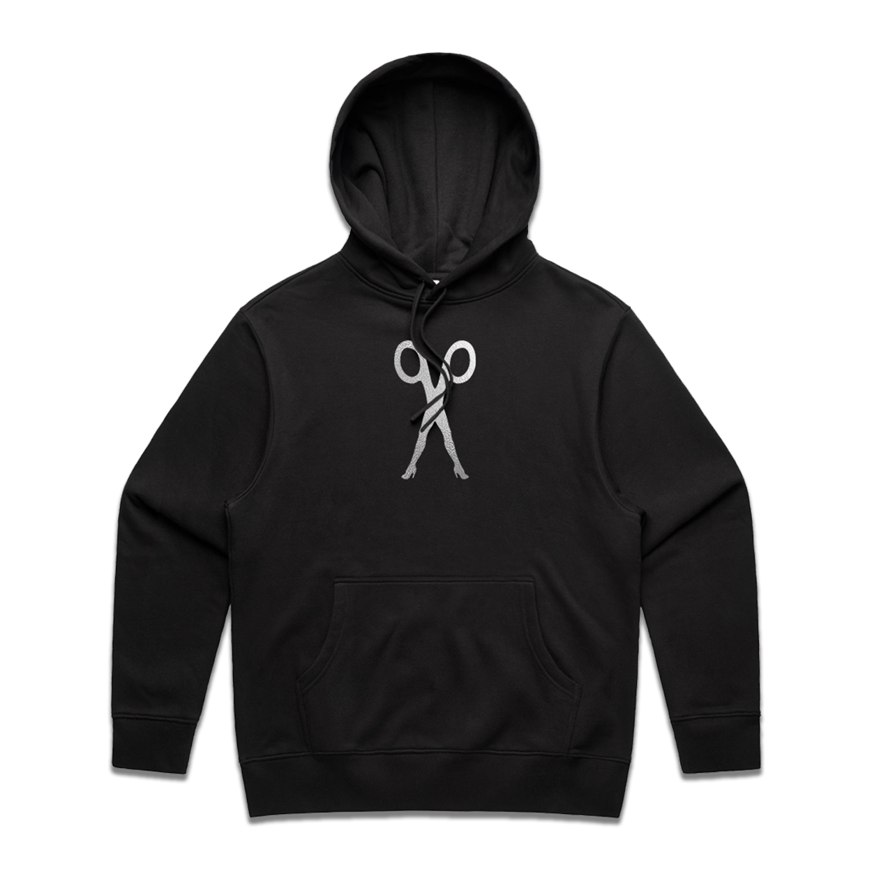 Scissor Sisters - Silver Foil Black Logo Hoodie