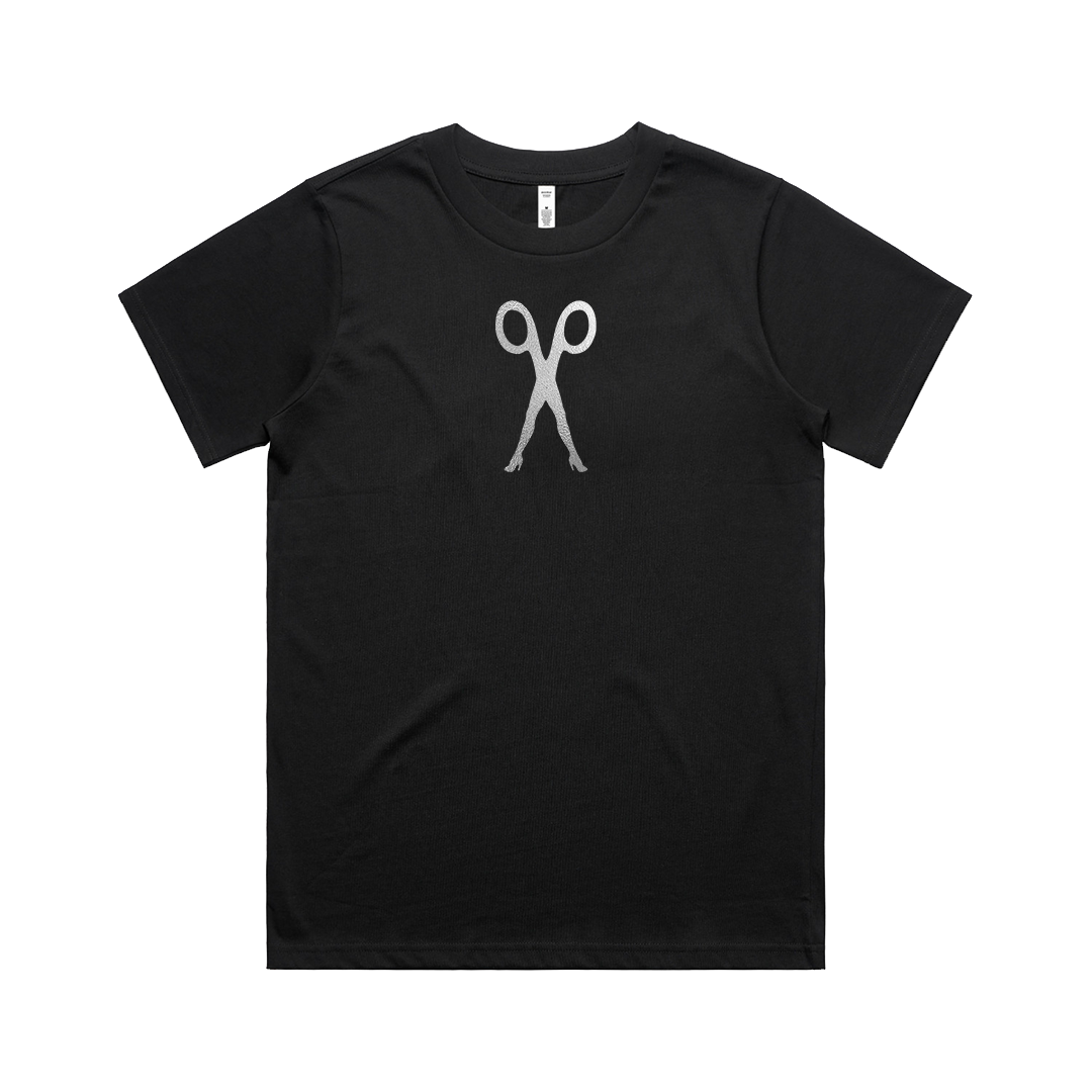 Scissor Sisters - Silver Foil Black Tracklist T-shirt